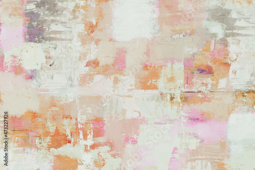 Modern abstract background texture with splashes of pink and orange