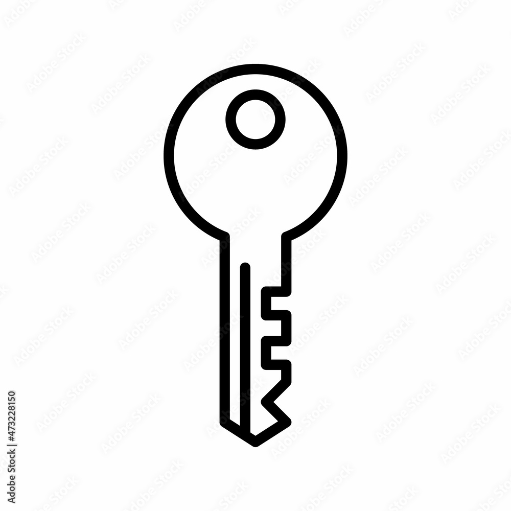 house key hole vector icon