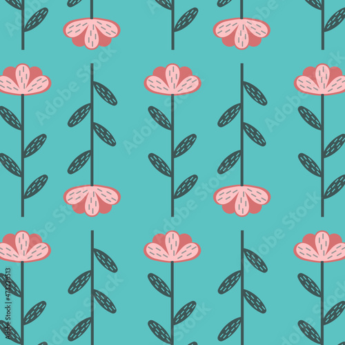 pattern pastel flowers