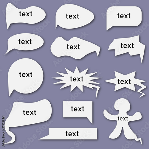 bubble plates for text