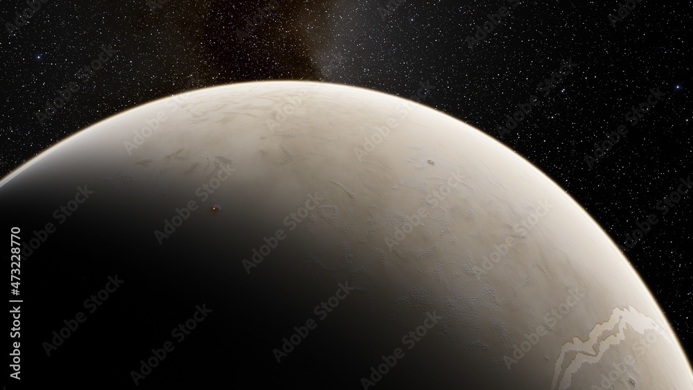 Planets and galaxy, science fiction wallpaper 3d illustration Planets and galaxy, science fiction wallpaper 3d illustration