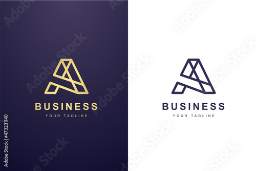 Initial Letter A Logo For Business or Media Company.