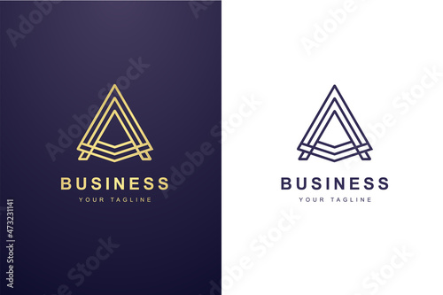 Initial Letter A Logo For Business or Media Company.