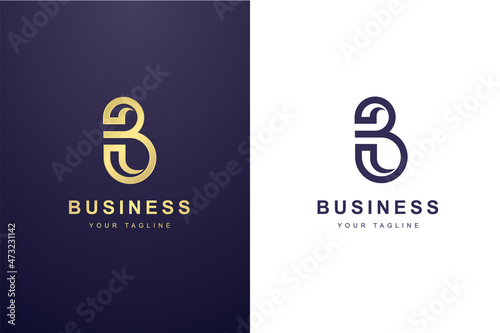 Initial Letter B Logo For Business or Media Company.