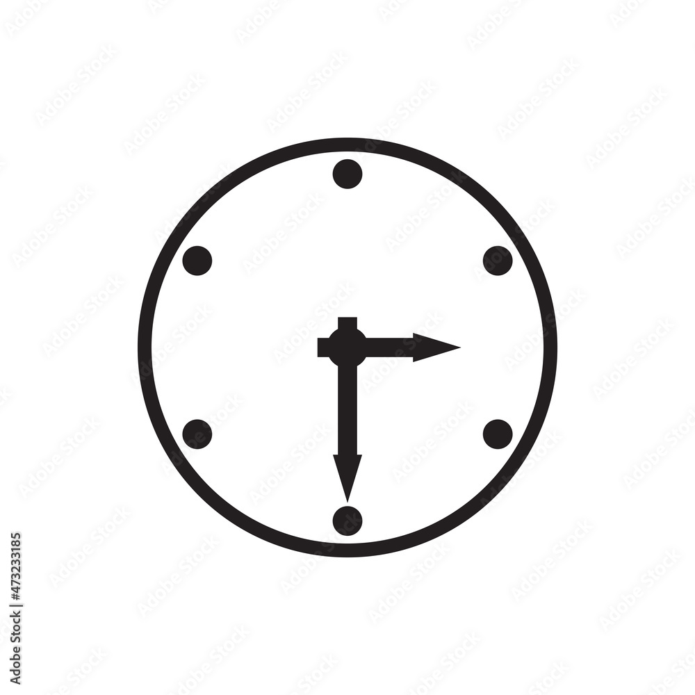 clock icon vector design templates