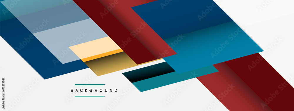 Obraz premium Background. Geometric diagonal square shapes and lines abstract composition. Vector illustration for wallpaper banner background or landing page