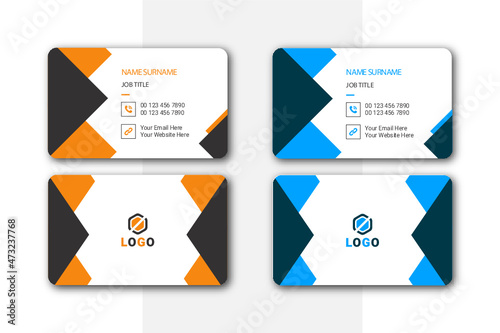 Creative Minimal Modern and Clean Business card Design Template