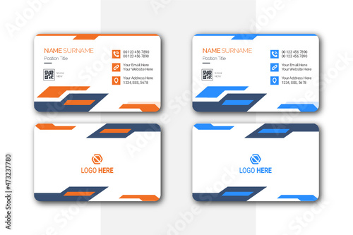 abstract Creative Minimal Modern and Clean Business card Design Template