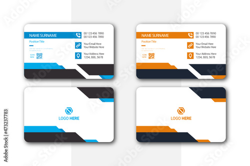 Creative Minimal Modern and Clean Business card Design Template