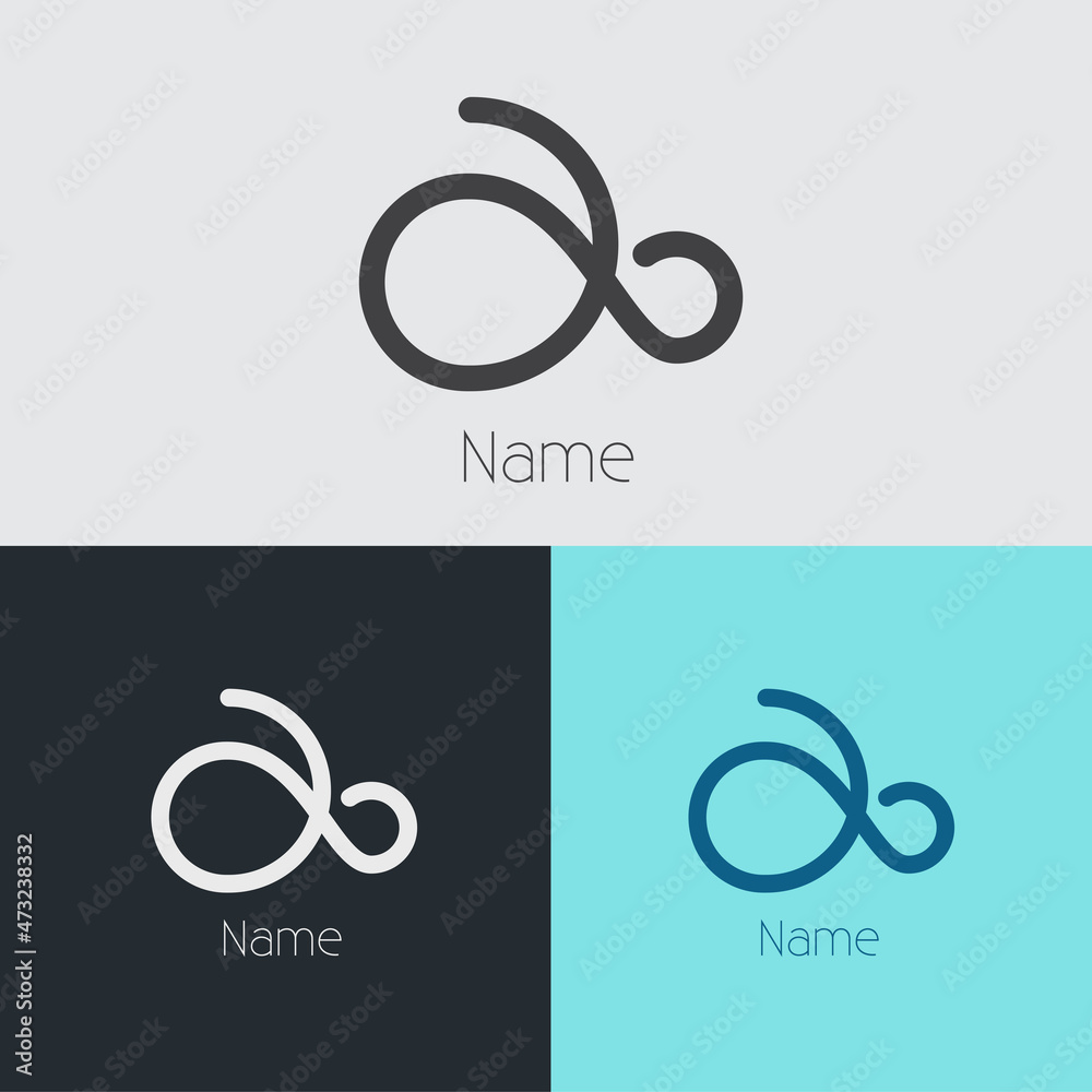 line logo shaped a EPS line logo shaped a EPS