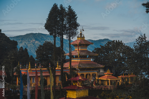 Darjeeling city in India In the morning the city view