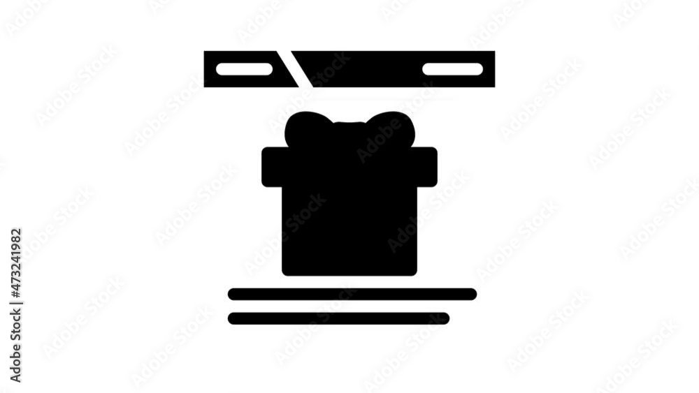 online buying gift animated glyph icon online buying gift sign. isolated on white background online buying gift animated glyph icon online buying gift sign. isolated on white background