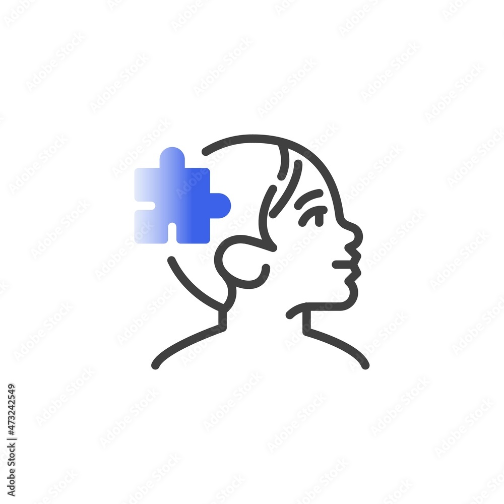 Logical thinking line icon