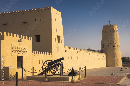 View to the Falaj Al Mualla fort photo
