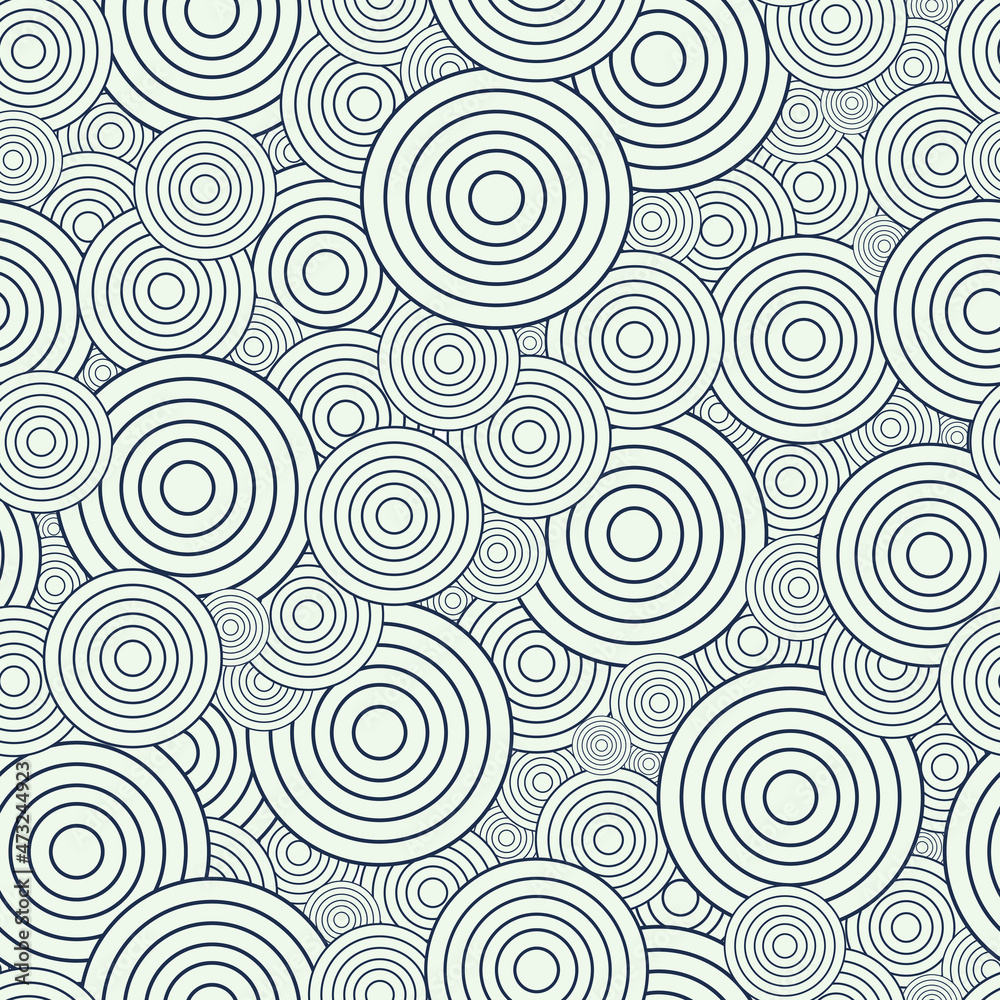Seamless pattern with geometric style. Circle elements texture. Design for print screen backdrop, Fabric, and tile wallpaper.