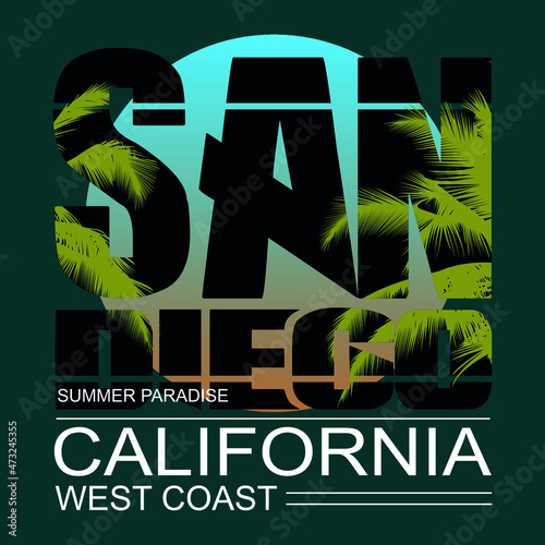  summer california beach text vector images nature,poster, t shirt design illustration