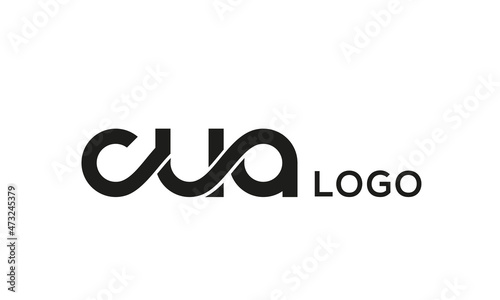 Letter CUA creative logo design vector