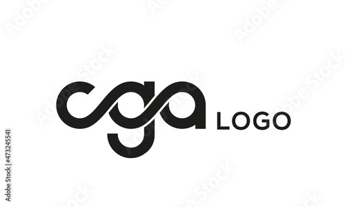 Letter CGA creative logo design vector photo