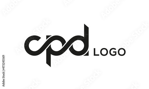 Letter CPD creative logo design vector
