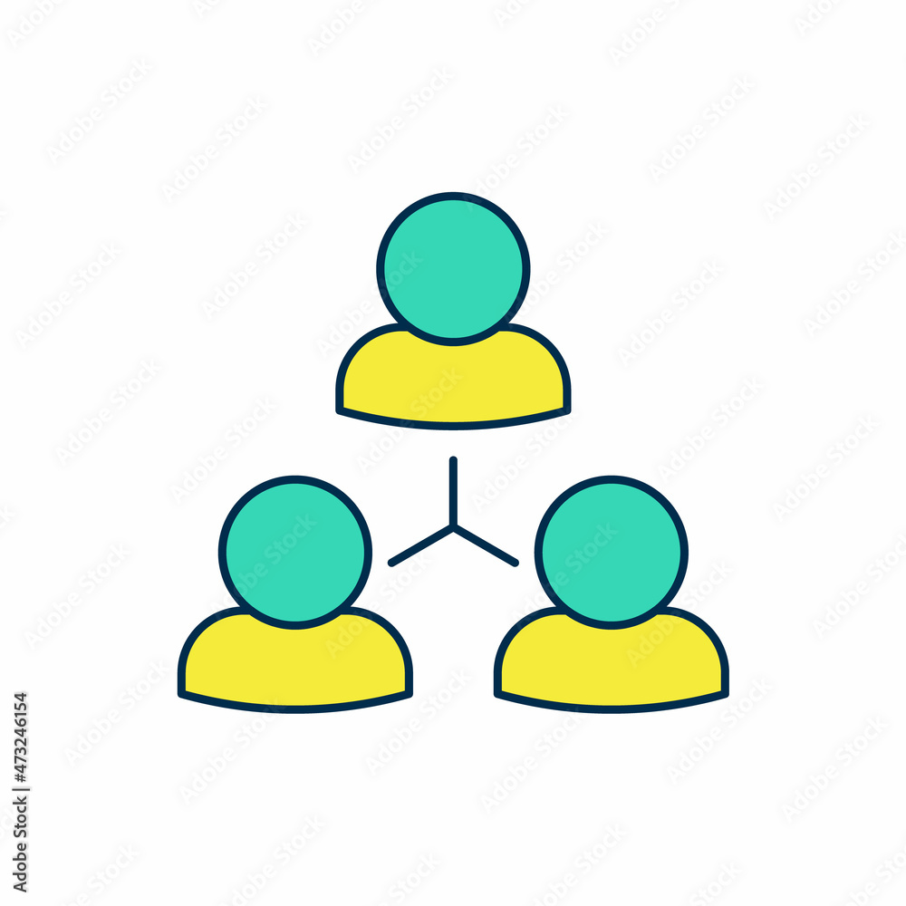 Filled outline Online class icon isolated on white background. Online education concept. Vector Filled outline Online class icon isolated on white background. Online education concept. Vector