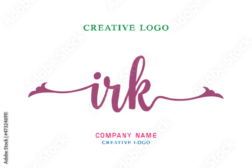 IRK lettering logo is simple, easy to understand and authoritative