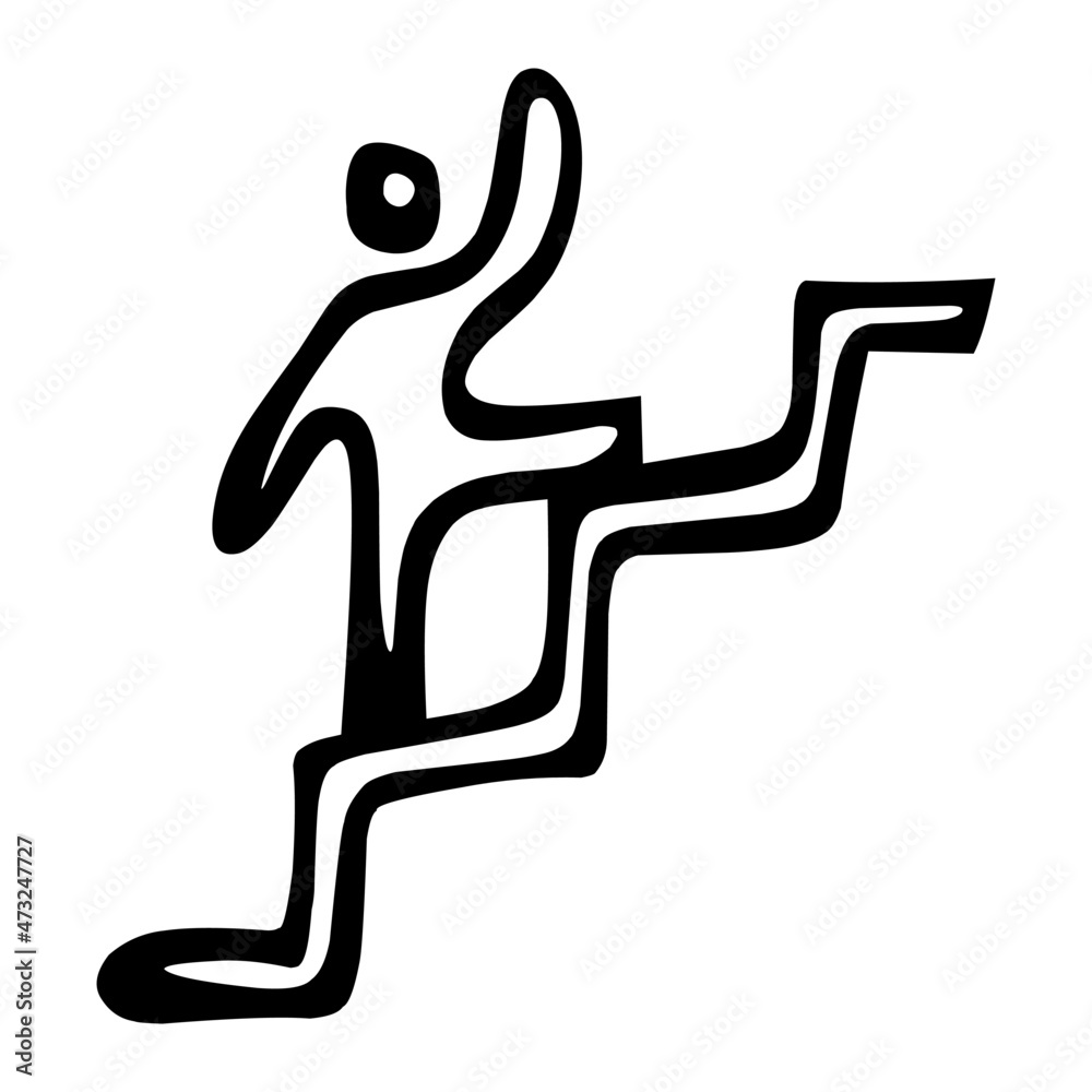 career growth of management hand drawn illustration career growth of management hand drawn illustration
