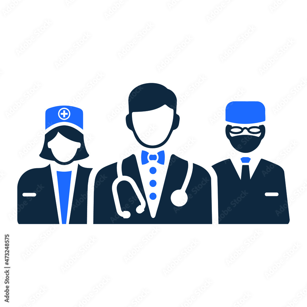 Medical, doctor team icon. Editable vector graphics. Medical, doctor team icon. Editable vector graphics.