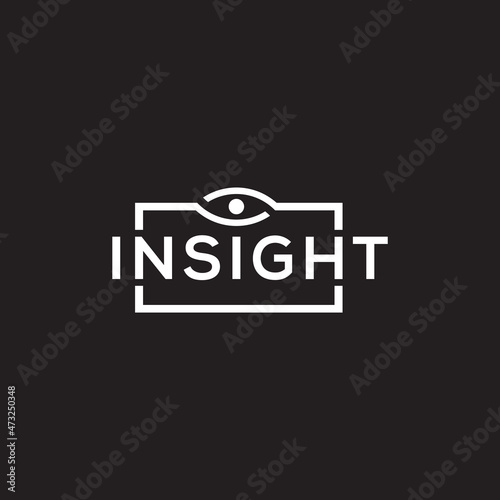 lines circle eye modern insight logo symbol icon vector graphic design illustration idea creative