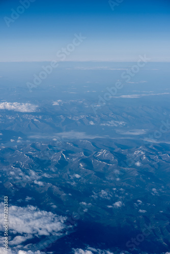 View of the clouds from the plane