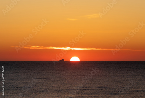 a sunrise on the ocean shore © sebi_2569