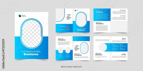 Brochure template layout design, minimal multipage business brochure template design, annual report, corporate company profile, editable template layout
