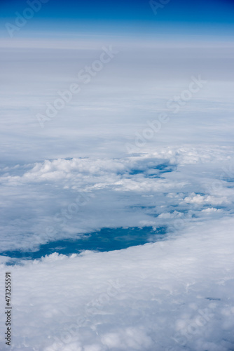 View of the clouds from the plane