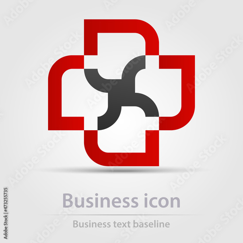Originally designed  color illustration of  business icon logo  sign symbol