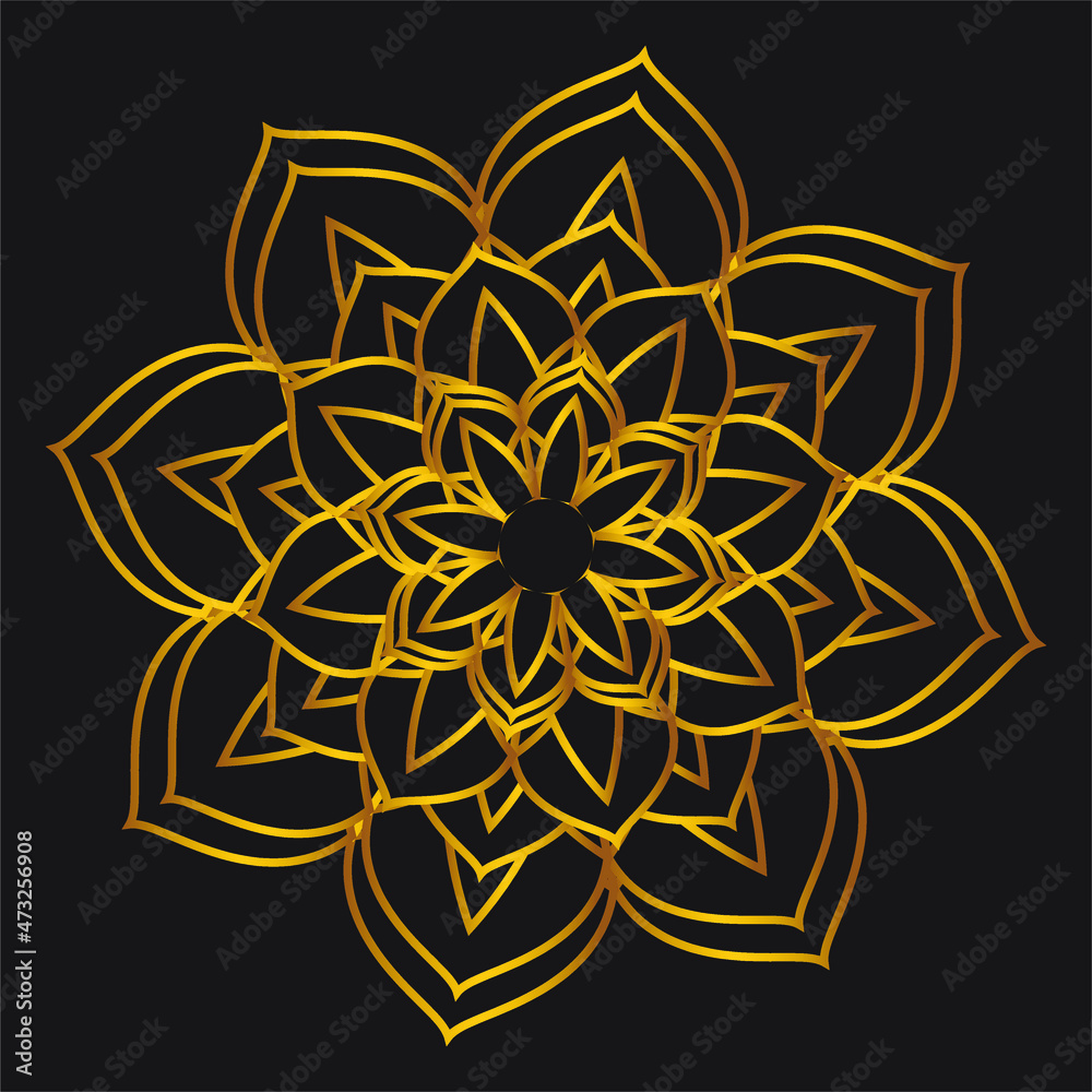 Mandala. Round Ornament Pattern. illustration - Vector.