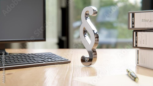 Paragraph oder Paragraphen drehen sich - Konzept Gesetze, Justiz oder Gerechtigkeit