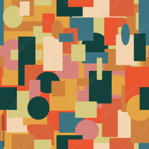 Seamless geometric pattern background. Pucci style