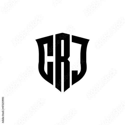 CRJ letter logo design with white background in illustrator, vector logo modern alphabet font overlap style. calligraphy designs for logo, Poster, Invitation, etc.	