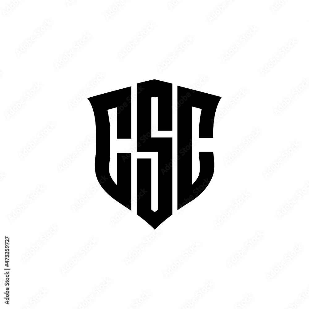 CSC letter logo design with white background in illustrator, vector logo modern alphabet font overlap style. calligraphy designs for logo, Poster, Invitation, etc.	