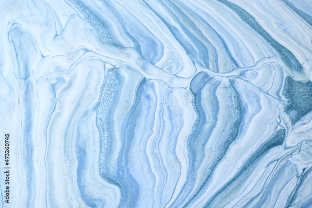 custom made wallpaper toronto digitalAbstract fluid art background light blue and white colors. Liquid marble. Acrylic painting with sky gradient.