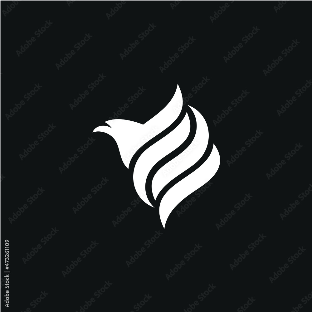 Fototapeta premium initials S eagle logo design inspiration