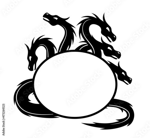 A fantastic dragon stylized frame.