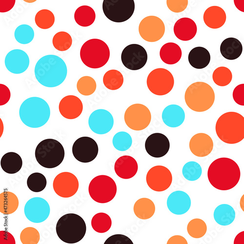 Abstract seamless pattern with circles. Geometry pattern for fabric and textile 