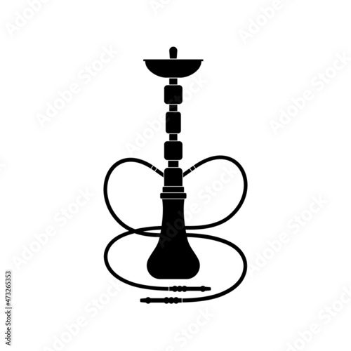 The hookah icon is a smoking device in black on a white background.