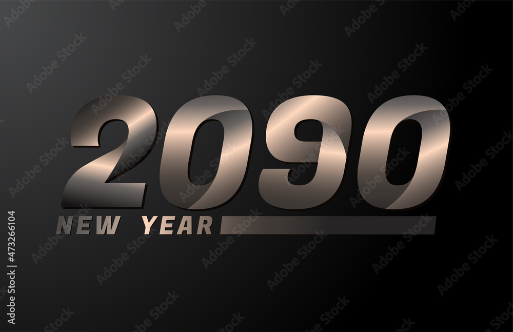 2090 Vector Isolated on Black background, 2090 new year design template 2090 Vector Isolated on Black background, 2090 new year design template