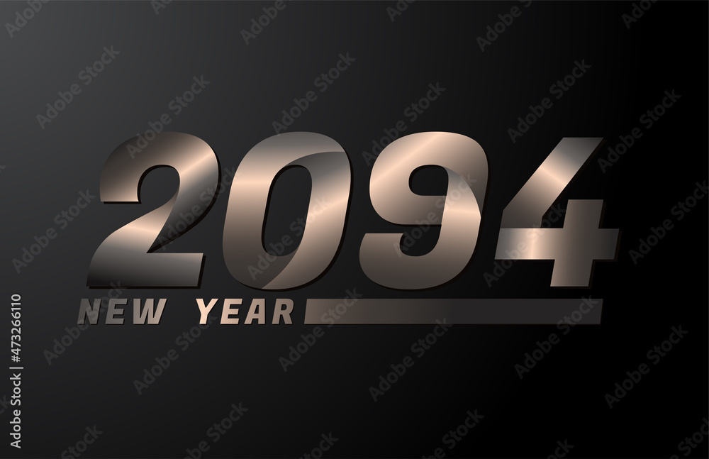 2094 Vector Isolated on Black background, 2094 new year design template 2094 Vector Isolated on Black background, 2094 new year design template