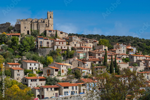 French little mountain village Eus