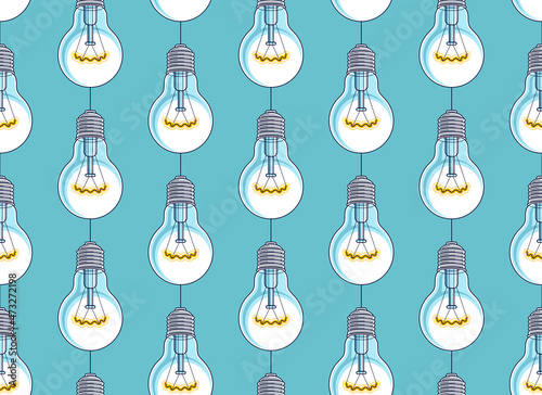 Light bulbs seamless backgr...