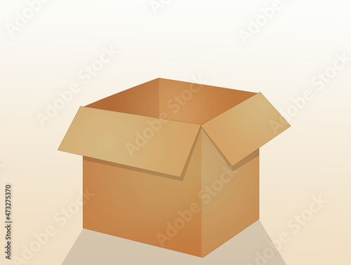 illustration of cardboard box