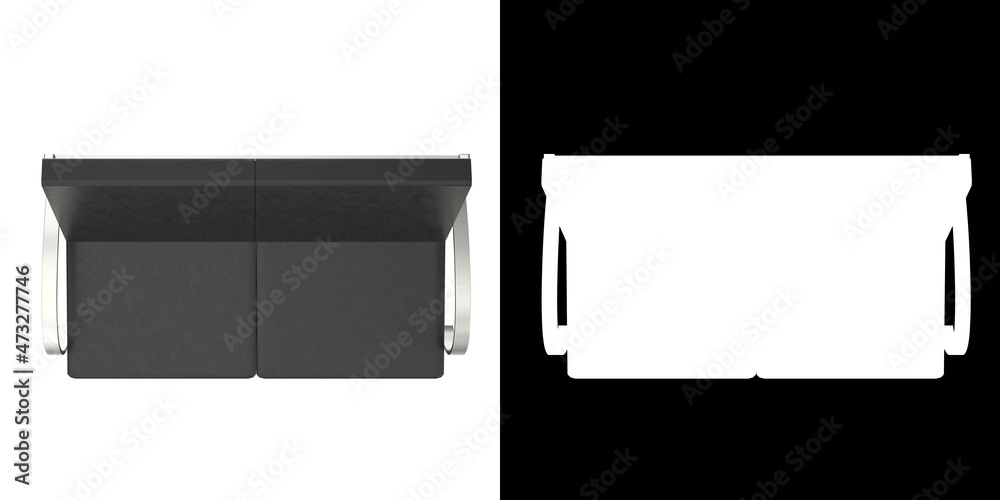 3D rendering illustration of an armchair 3D rendering illustration of an armchair