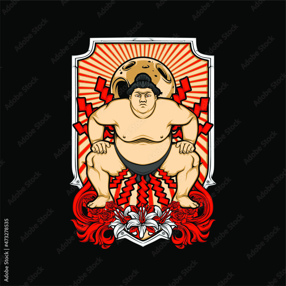japanese sumo illustration japanese sumo illustration